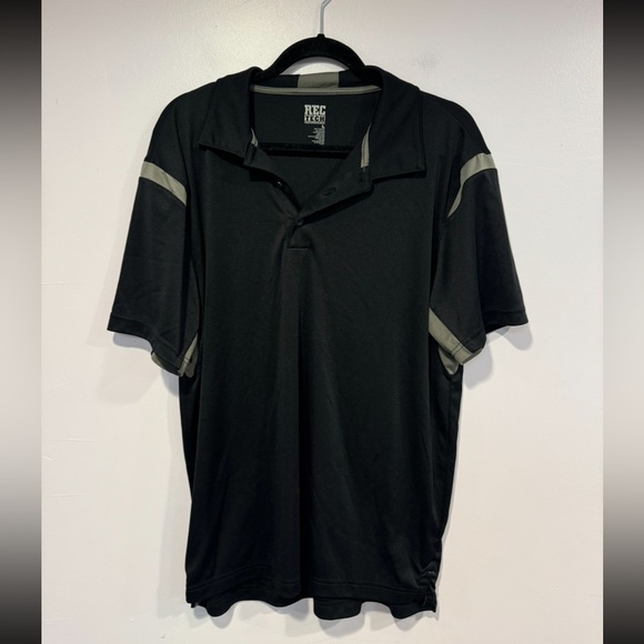 Black and grey Rec Tech polo - Picture 1 of 4
